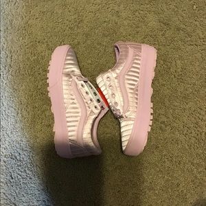 Pink lilac opening ceremony quilted vans